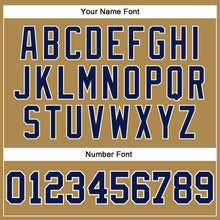 Загрузить изображение в средство просмотра галереи, Custom Old Gold Navy-White Long Sleeve Performance T-Shirt