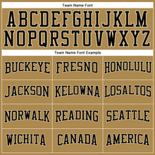 Загрузить изображение в средство просмотра галереи, Custom Old Gold Black-Cream Long Sleeve Performance T-Shirt