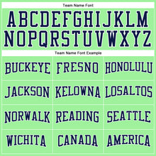 Загрузить изображение в средство просмотра галереи, Custom Pea Green Navy-White Long Sleeve Performance T-Shirt