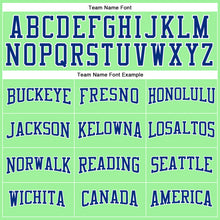 Загрузить изображение в средство просмотра галереи, Custom Pea Green Royal-White Long Sleeve Performance T-Shirt