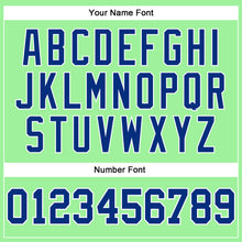 Загрузить изображение в средство просмотра галереи, Custom Pea Green Royal-White Long Sleeve Performance T-Shirt