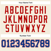 Load image into Gallery viewer, Custom Cream Royal-Red Long Sleeve Performance T-Shirt