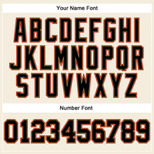 Load image into Gallery viewer, Custom Cream Black Old Gold-Red Long Sleeve Performance T-Shirt