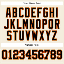 Load image into Gallery viewer, Custom Cream Black Orange-Old Gold Long Sleeve Performance T-Shirt