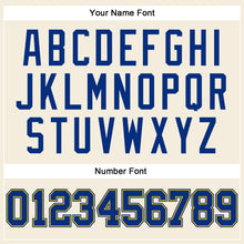 Load image into Gallery viewer, Custom Cream Royal-Gold Long Sleeve Performance T-Shirt