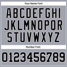 Load image into Gallery viewer, Custom Gray Black-White Long Sleeve Performance T-Shirt