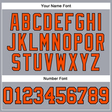 Load image into Gallery viewer, Custom Gray Orange-Black Long Sleeve Performance T-Shirt