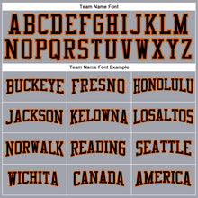 Load image into Gallery viewer, Custom Gray Black Orange-Old Gold Long Sleeve Performance T-Shirt