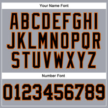 Load image into Gallery viewer, Custom Gray Black Orange-Old Gold Long Sleeve Performance T-Shirt