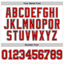 Загрузить изображение в средство просмотра галереи, Custom White Red-Black Long Sleeve Performance T-Shirt