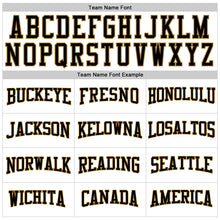 Load image into Gallery viewer, Custom White Black-Old Gold Long Sleeve Performance T-Shirt