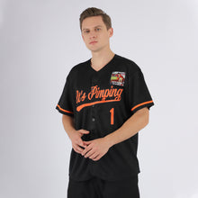 Загрузить изображение в средство просмотра галереи, Custom Black Orange Baseball Jersey