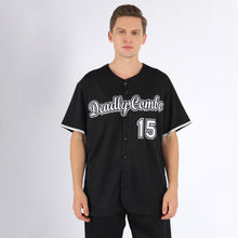Charger l'image dans la galerie, Custom Black White-Gray Baseball Jersey