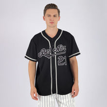 Load image into Gallery viewer, Custom Black Black-Gray Authentic Baseball Jersey