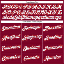 Laden Sie das Bild in den Galerie-Viewer, Custom Maroon White-Orange Authentic Throwback Basketball Jersey