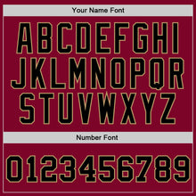 Laden Sie das Bild in den Galerie-Viewer, Custom Maroon Black-Old Gold Authentic Throwback Basketball Jersey