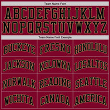 Laden Sie das Bild in den Galerie-Viewer, Custom Maroon Black-Old Gold Authentic Throwback Basketball Jersey