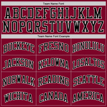 Laden Sie das Bild in den Galerie-Viewer, Custom Maroon Black-White Authentic Throwback Basketball Jersey