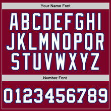 Laden Sie das Bild in den Galerie-Viewer, Custom Maroon White-Royal Authentic Throwback Basketball Jersey