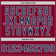 Laden Sie das Bild in den Galerie-Viewer, Custom Maroon Navy-White Authentic Throwback Basketball Jersey