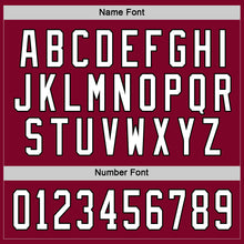 Загрузить изображение в средство просмотра галереи, Custom Maroon White-Black Hockey Jersey