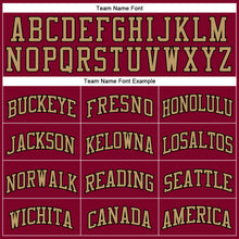 Загрузить изображение в средство просмотра галереи, Custom Maroon Old Gold-Black Authentic Throwback Basketball Jersey