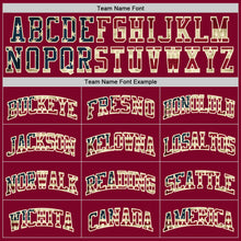 Загрузить изображение в средство просмотра галереи, Custom Maroon Vintage USA Flag-Cream Authentic Throwback Basketball Jersey