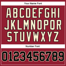 Загрузить изображение в средство просмотра галереи, Custom Maroon White Pinstripe Black-Cream Authentic Basketball Jersey