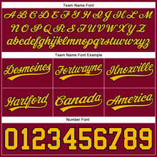 Загрузить изображение в средство просмотра галереи, Custom Maroon Gold-Black Authentic Throwback Basketball Shorts