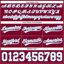 Загрузить изображение в средство просмотра галереи, Custom Maroon White-Light Blue Authentic Throwback Basketball Shorts