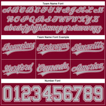 Загрузить изображение в средство просмотра галереи, Custom Maroon Gray-White Authentic Throwback Basketball Shorts