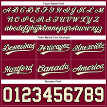 Загрузить изображение в средство просмотра галереи, Custom Maroon Cream-Black Authentic Basketball Shorts
