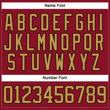 Load image into Gallery viewer, Custom Maroon Old Gold-Black Hockey Lace Neck Jersey