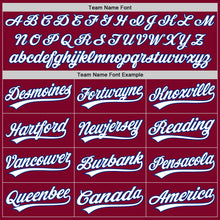 Charger l'image dans la galerie, Custom Maroon White-Royal Authentic Throwback Baseball Jersey