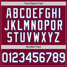 Charger l'image dans la galerie, Custom Maroon White-Royal Authentic Throwback Baseball Jersey