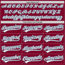 Laden Sie das Bild in den Galerie-Viewer, Custom Maroon Navy-Gray Authentic Throwback Baseball Jersey