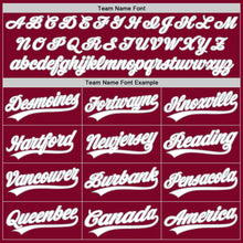 Laden Sie das Bild in den Galerie-Viewer, Custom Maroon White-Gray Authentic Throwback Baseball Jersey