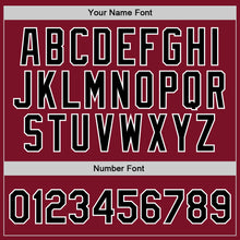 Загрузить изображение в средство просмотра галереи, Custom Maroon Black-White Authentic Throwback Basketball Jersey