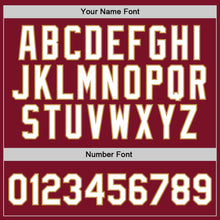 Load image into Gallery viewer, Custom Maroon Old Gold-Black Authentic Throwback Basketball Jersey