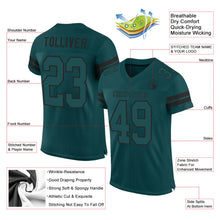 Laden Sie das Bild in den Galerie-Viewer, Custom Midnight Green Midnight Green-Black Mesh Authentic Football Jersey