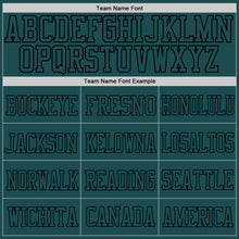 Laden Sie das Bild in den Galerie-Viewer, Custom Midnight Green Midnight Green-Black Mesh Authentic Football Jersey