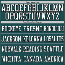 Load image into Gallery viewer, Custom Midnight Green White-Orange Mesh Authentic Football Jersey