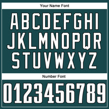 Load image into Gallery viewer, Custom Midnight Green White-Gray Mesh Authentic Football Jersey