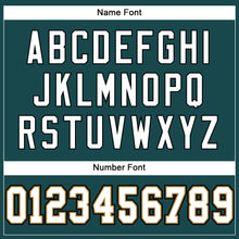 Load image into Gallery viewer, Custom Midnight Green White-Old Gold Mesh Authentic Football Jersey