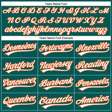 Charger l'image dans la galerie, Custom Midnight Green White-Orange Authentic Baseball Jersey