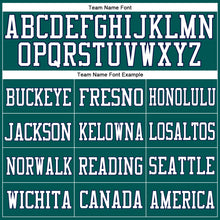 Charger l'image dans la galerie, Custom Midnight Green White Gray-Navy Mesh Authentic Football Jersey