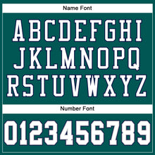 Charger l'image dans la galerie, Custom Midnight Green White Gray-Navy Mesh Authentic Football Jersey