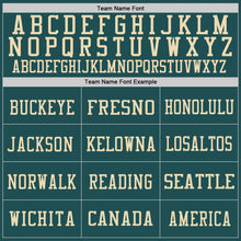 Charger l'image dans la galerie, Custom Midnight Green Vintage USA Flag-City Cream Mesh Authentic Football Jersey