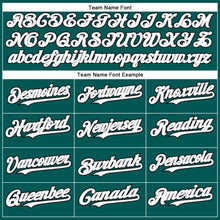 Charger l'image dans la galerie, Custom Midnight Green White Gray-Black Authentic Baseball Jersey
