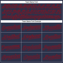 Загрузить изображение в средство просмотра галереи, Custom Navy Navy-Red Authentic Baseball Jersey